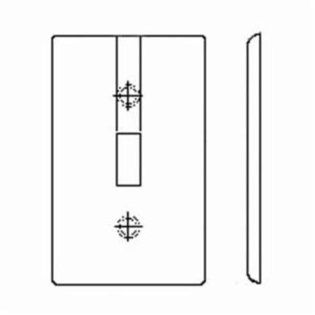 LEVITON Toggle Switch 3 Gang Wallplate 80711